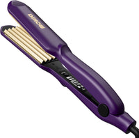 Piastra per Capelli Frisee  Piastra Lisciante per Capelli Rivestimento in Tourmaline Ceramic Crimping Iron for Hair Crimper (Viola)